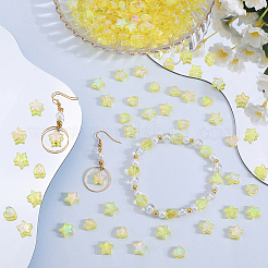 800шт 2 стиля экологически чистые прозрачные акриловые бусины&nbsp;TACR-SP0001-01E