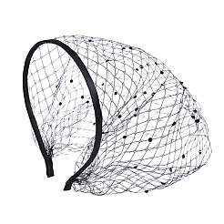 Сетчатая вуаль тканевые резинки для волос&nbsp;AJEW-WH20120-52A