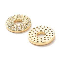 Экологически чистое латунное связующее кольцо из кубического циркония с микропаве&nbsp;KK-G045-10G-RS