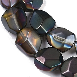 Стеклянные бусины с гальваническим покрытием &nbsp;EGLA-C009-01A-HP01