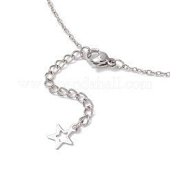 Ожерелья-лариаты из нержавеющей стали 304&nbsp;NJEW-JN05512-01