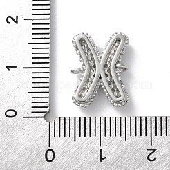 Латунные микро-паве кубические цирконии буквы соединения KK-I717-04X-P