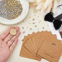 Наборы для изготовления браслетов из пластиковых бусин с азбукой Морзе ccb&nbsp;DIY-DC0003-90A