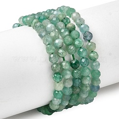 Натуральные изумрудные бисерные пряди&nbsp;G-Z106-A02-4mm-01