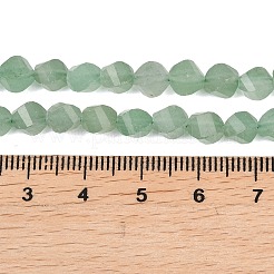 Естественный зеленый авантюрин бисер нитей&nbsp;G-P611-C21-01