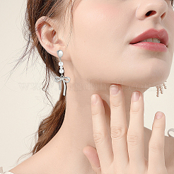 40 шт. фурнитура для сережек-гвоздиков из нержавеющей стали 304&nbsp;STAS-BBC0007-48