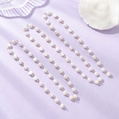 Цепочки из натурального культивированного пресноводного жемчуга&nbsp;AJEW-JB01585-02