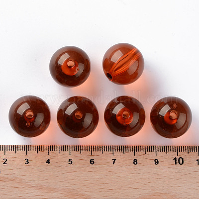 Прозрачные акриловые бусины&nbsp;MACR-S370-A20mm-765-1