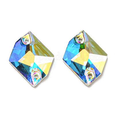 Пришить неправильный ромб по стразам RGLA-G019-01A-1