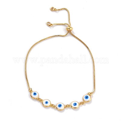 Регулируемые браслеты из латуни BJEW-L652-17-G-1