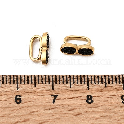 Подвески для часов со стразами из нержавеющей стали 304&nbsp;STAS-P431-39B-G-1