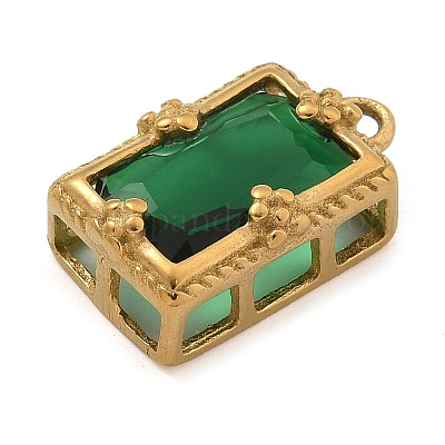 Подвески из нержавеющей стали 304 со стразами&nbsp;LS-STAS-M084-06G-02-1