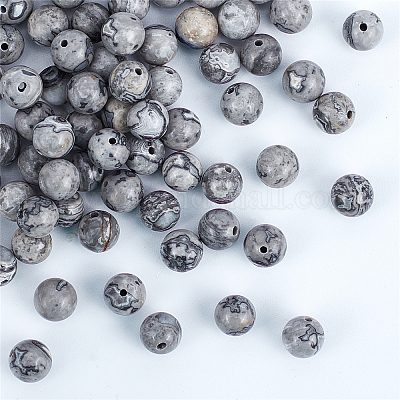 Натуральный камень-карта / камень пикассо / нити из бисера пикассо&nbsp;G-OC0001-04-1