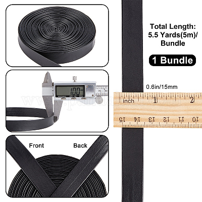 Мягкий плоский шнур из искусственной кожи&nbsp;LC-WH0006-02C-01-1