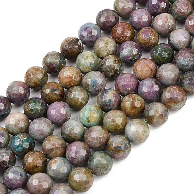 Натуральные красные корундовые бусины&nbsp;G-K405-A01-10mm-1