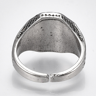 Сплав манжеты кольца пальцев&nbsp;RJEW-T006-55-1