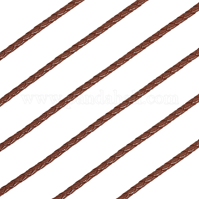 Круглый плетеный шнур из коровьей кожи с буквами длиной 5 м&nbsp;WL-GF0001-34A-02-1