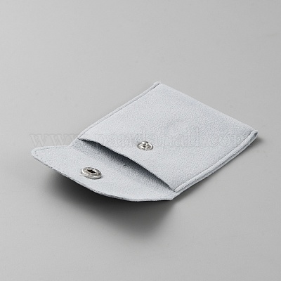 Квадратная бархатная шкатулка для драгоценностей с кнопкой CON-WH0088-77A-01-1