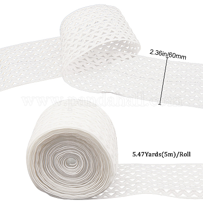 5 м плоский белый цветной полиэстеровый волнистый эластичный шнур&nbsp;OCOR-GF0003-85B-1