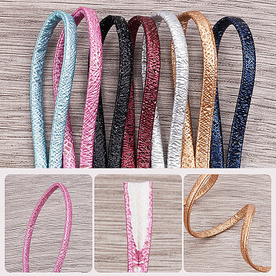 10м складной шнур из блестящей искусственной кожи&nbsp;OCOR-GF0004-11G-1