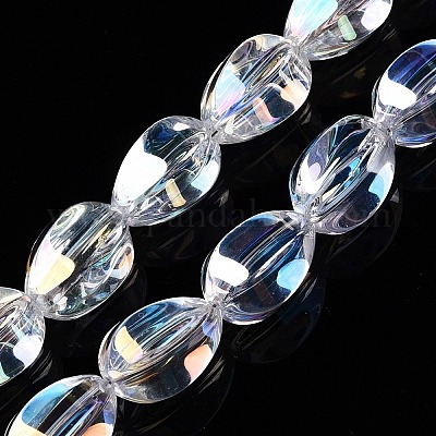 Стеклянные бусины с гальваническим покрытием &nbsp;EGLA-T028-01A-1