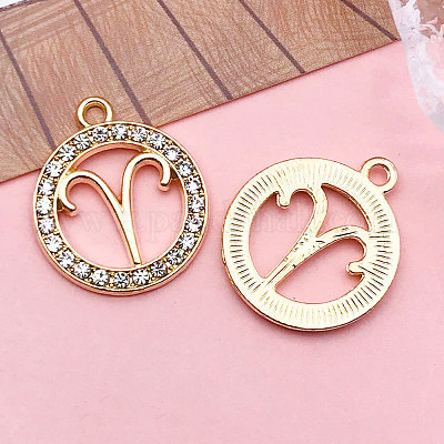 Подвески из хрусталя из цинкового сплава&nbsp;WGC2D94-01-1