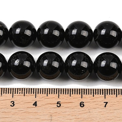 Натуральный турмалин шарик нити&nbsp;G-H1603-12mm-1