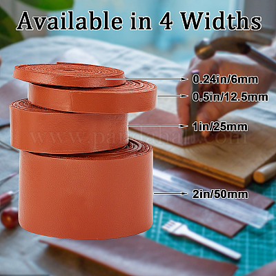 2 м плоский кожаный шнур&nbsp;LC-WH0007-07B-03-1