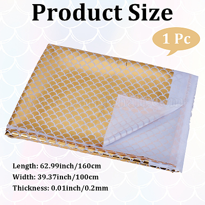 Полиэстеровая ткань с рыбьей чешуей&nbsp;DIY-WH20063-038D-1