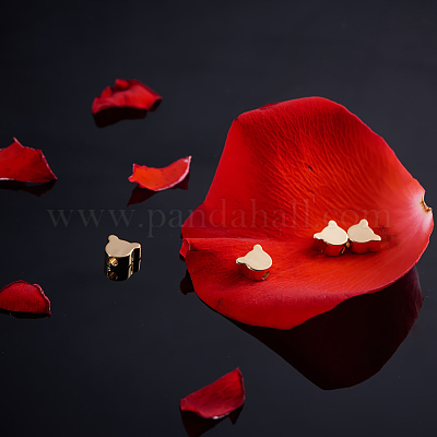 Латунные бусины&nbsp;KK-BC0004-15G-1