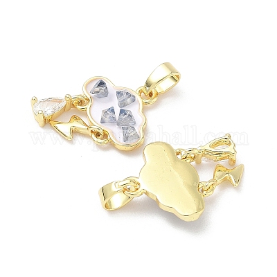 Латунь эмаль подвески&nbsp;KK-Z134-12G-01-1