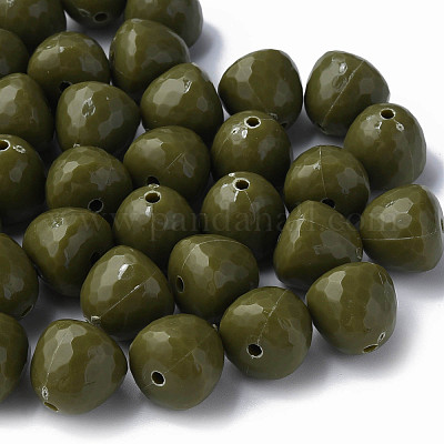 Непрозрачные акриловые бусины&nbsp;MACR-S373-10A-A11-1