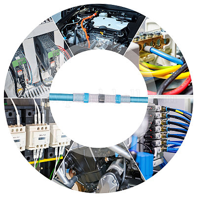 5 стиль водонепроницаемые пластиковые термоусадочные паяные соединители проводов&nbsp;AJEW-CA0004-55-1