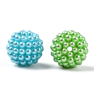 Пластиковые бусины abs&nbsp;KY-T041-02-14MM-B-1