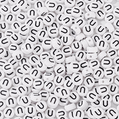 500шт акриловые бусины&nbsp;SACR-TA0001-55U-1