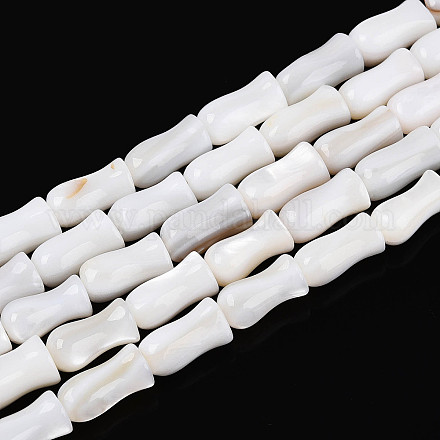 Нити бусин из натуральных пресноводных ракушек SHEL-N038-03-1