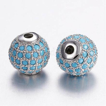 Латунные бусины KK-G282-03P-NR-1