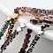 Electroplate Non-magnetic Synthetic Hematite Bead Strands, Heart, Mixed Color, 10x10x2mm, Hole: 1mm, about 47pcs/strand, 15.7 inch