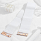 1Pc Polyester Elastic Chain Belt, Alloy Clasp Waist Belt for Shirt Dress Overcoat, White, 27-1/2 inch(70cm)