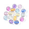 Transparent Acrylic Beads, Round, Mixed Color, 8mm, Hole: 1.8mm, about 1851pcs/500g