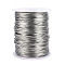 Round Copper Jewelry Wire, Platinum, 18 Gauge, 1.0mm, about 459.31 Feet(140m)/1000g