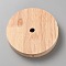 Rubber Wood Timber Table Lamp Base, Round, BurlyWood, 11.9x2cm