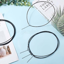 Изготовление 10 шт. круглых кожаных шнуров для ожерелий&nbsp;MAK-CL0001-01B