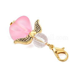 Акриловые подвески в форме сердца ангела&nbsp;HJEW-JM03566-01