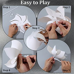 10 шт. ветряная мельница из бумаги для поделок своими руками&nbsp;DIY-CP0013-51
