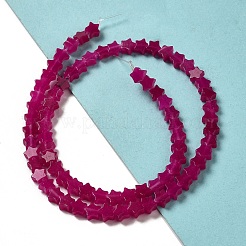 Окрашенные природные белый нефрит бисер пряди&nbsp;G-G085-B04-02