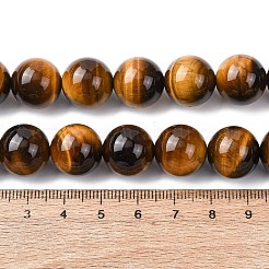 Природных тигровый глаз бисер нитей&nbsp;G-H329-C07-14mm