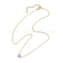 Подвеска в виде звезды с натуральным лепидолитом&nbsp;NJEW-JN05721