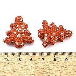 Елка полимерная глина стразы бусины&nbsp;CLAY-NH0001-14I