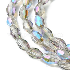 Прозрачные стеклянные бусины гальваническим пряди&nbsp;GLAA-K064-04A-HR02